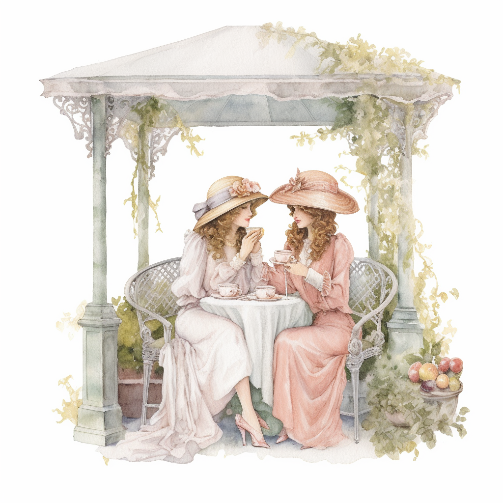 antique garden cliparts