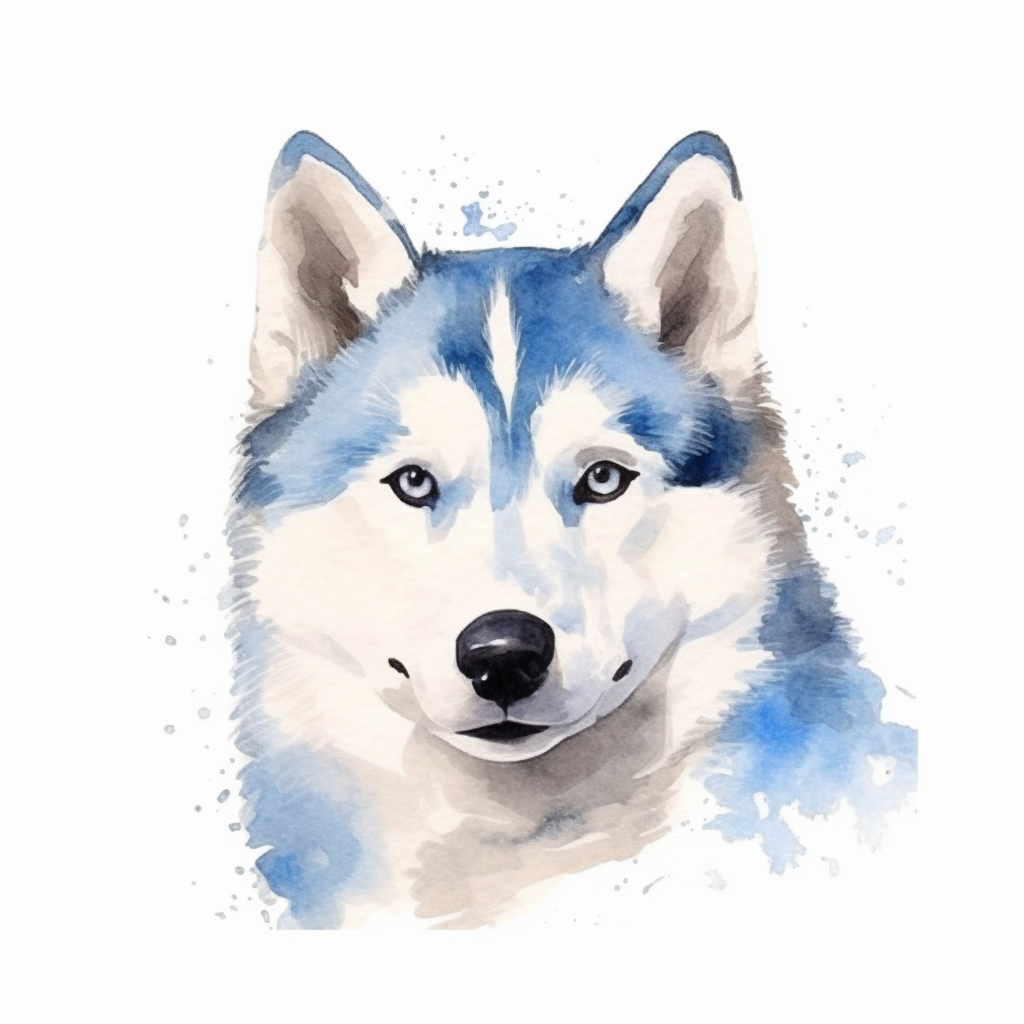 husky cliparts
