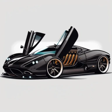 Ozzy Qumane create a midjourney prompt for collection of clipart about sports, luxury, muscle, classic, and supercars As you continue browsing the collection of clipart about sports, luxury, muscle, classic, and supercars, you come across an intriguing image that catches your eye. It's a sleek, black supercar with gull-wing doors and a powerful engine, and you can almost feel the rush of adrenaline just by looking at it. As you zoom in to get a closer look, you notice the intricate details of th