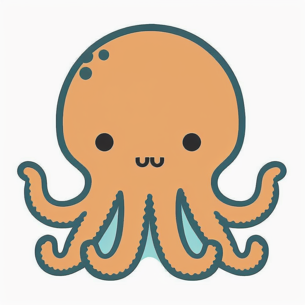 octopus drawing cliparts