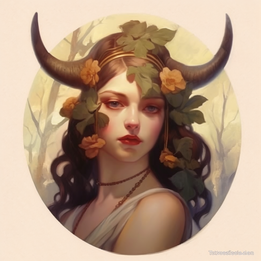 dragon , Taurus zodiac sign as fantasy girl with nose ring and earnings ...