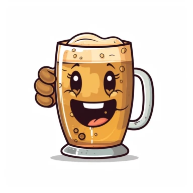 happy cute Licensed Premises face, cartoon, clipart, mascot, isolated on white background