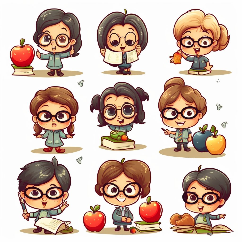 cute teacher cliparts