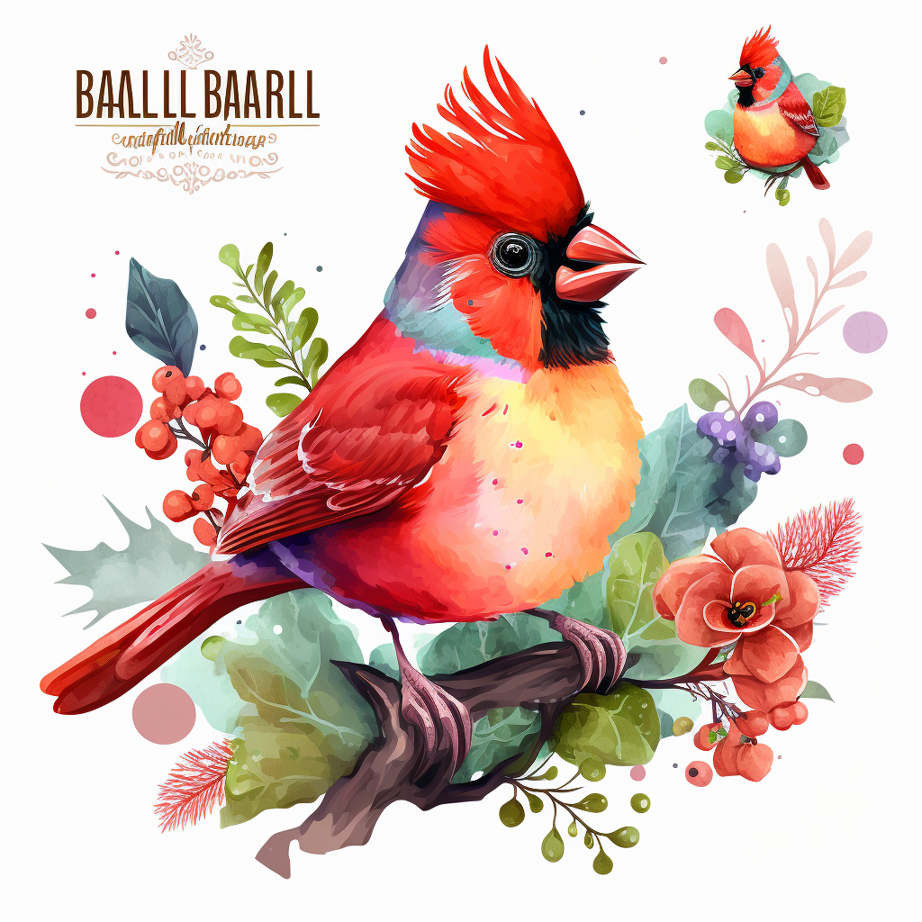 cute cardinal cliparts