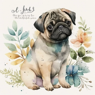 cute watercolor pug clip art you want can be found in the web search results. [1] offers a selection of unique or custom handmade pug watercolor clip art pieces that are perfect for your project. The pieces are made from high-quality craft supplies and tools, ensuring that you get the best value for your money. You can also check out [2] for more options, as it offers watercolor pug clipart that is also unique and handmade. The environment of the scene in the watercolor pug clip art is depicted 