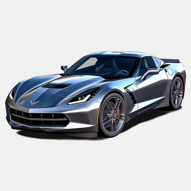 Chevrolet Corvette Stingray, clipart, no background