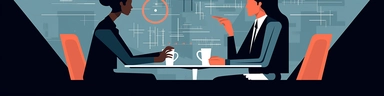 professional, clipart, business, two people talking to each other