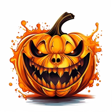 halloween pumkin clipart vector png white background