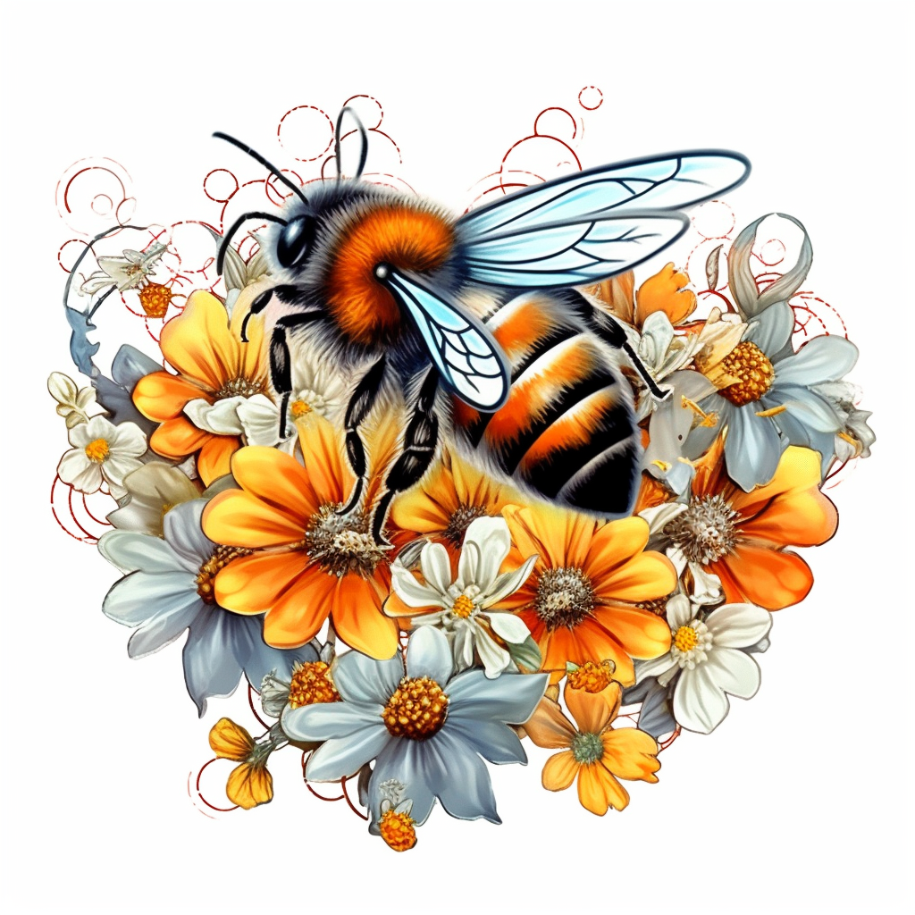 honey bee designs cliparts, artistic, creative, intricate, detailed ...