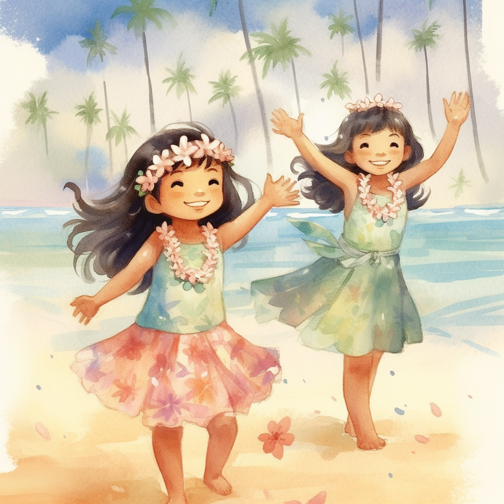 beautiful hawaiian cliparts
