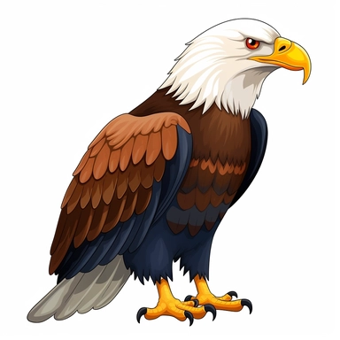 bald eagle clipart on a white background