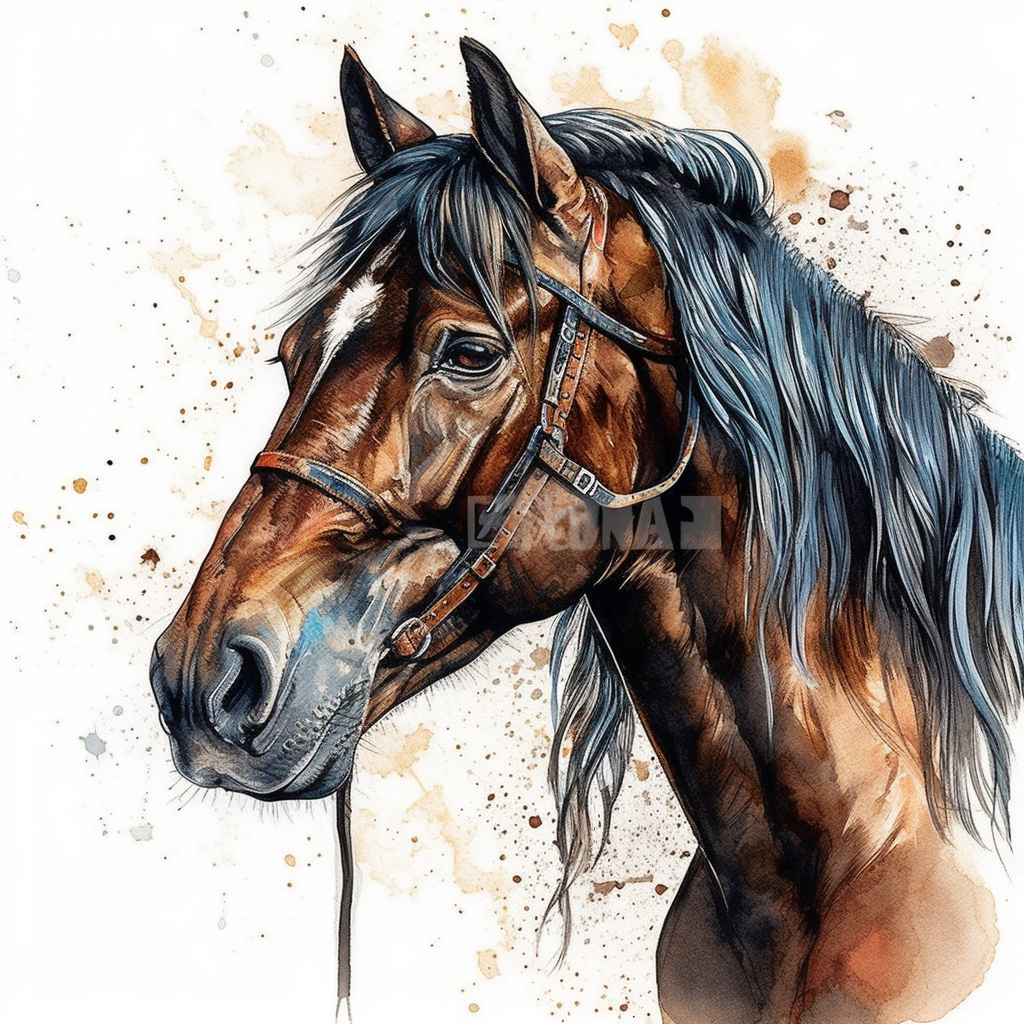 mustang horse clipart