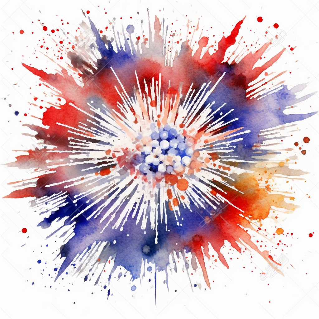 4th of july fireworks clipart