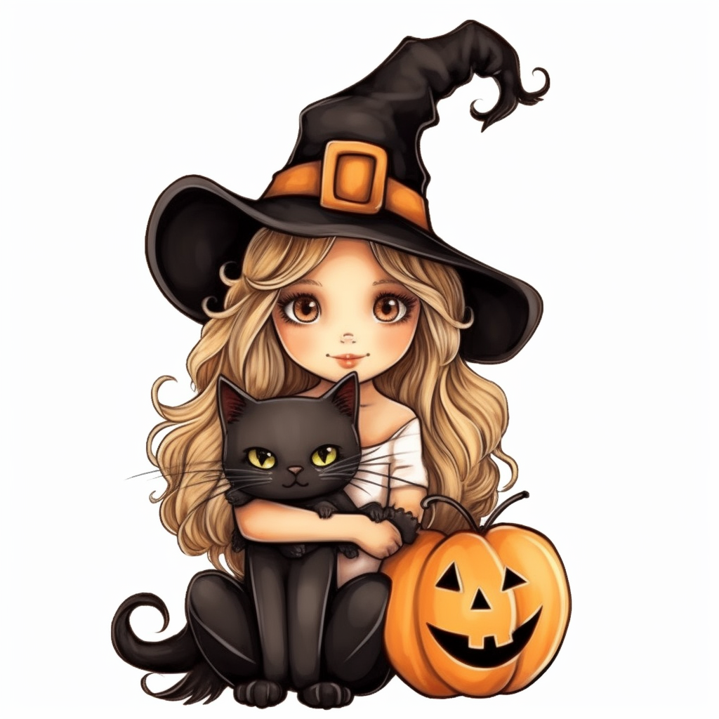 black and white halloween clipart