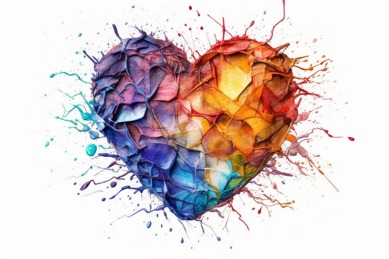 intertwined hearts cliparts