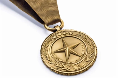 medal , highly detailed, isolated on white, clipart,
