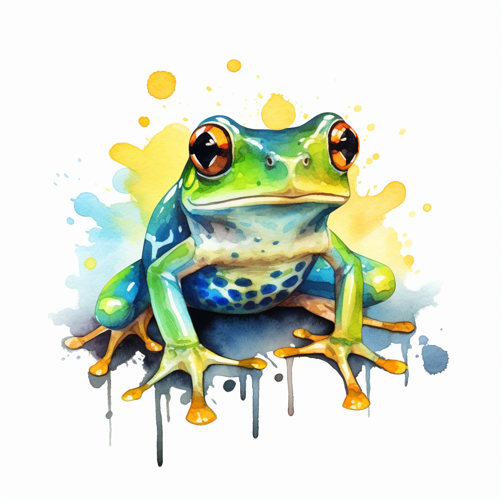 animated frog clipart