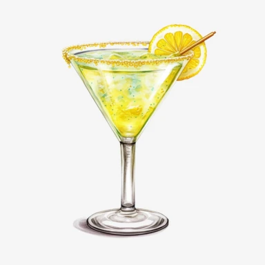 Watercolour realistic lemon drop martini cocktail in cocktail glass beautifully detailed realistic lemon drop martini cocktail , PNG image,transparent background ,ultra highly detailed, 18k, sharp focus, bright photo with vibrant colours, digitally enhanced,photographic, enhanced graphics, png format, straight, sharp focus, bright lighting, intricate detailed png image ,high definition,300dpi,graphic clipart,computer graphics