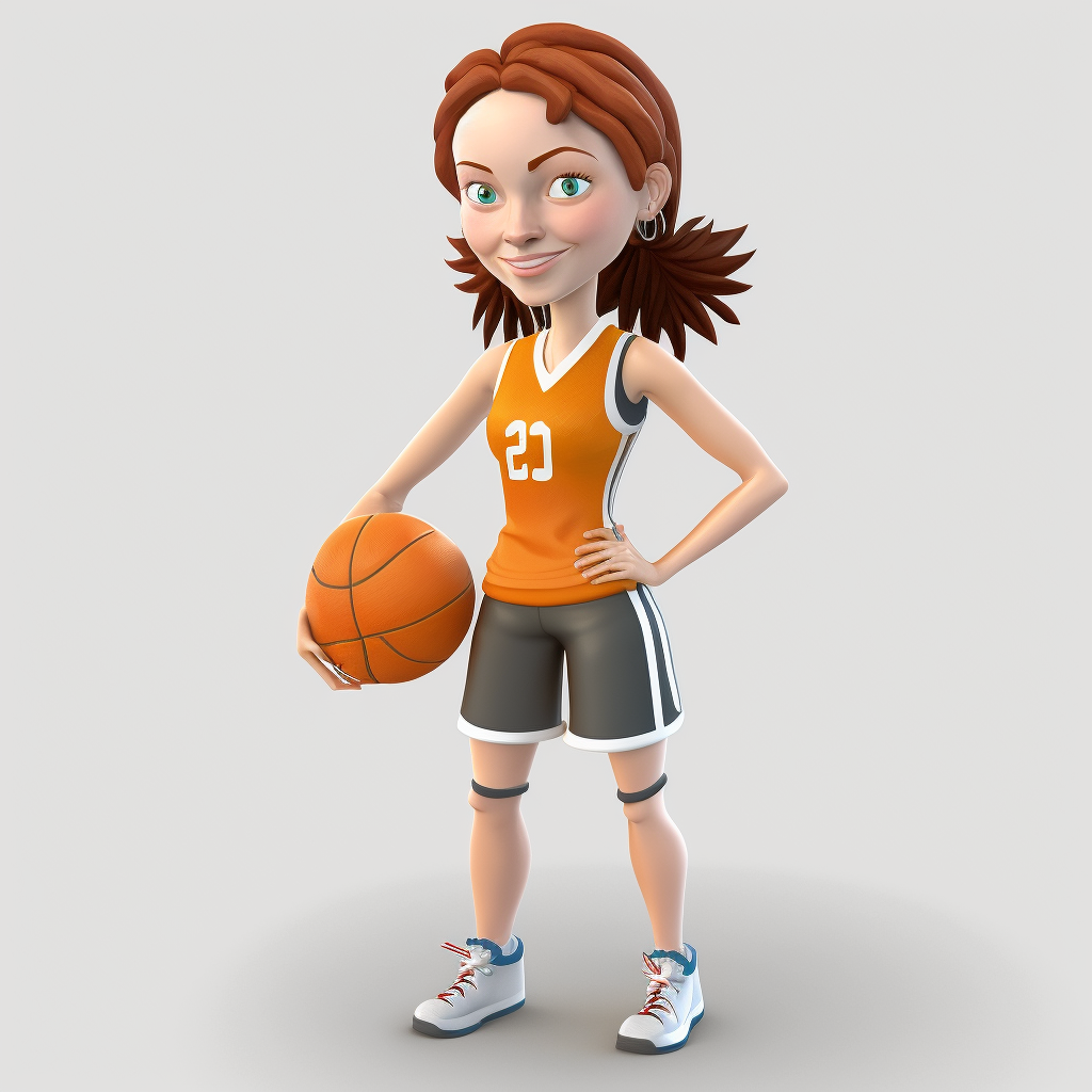 basketball girl cliparts