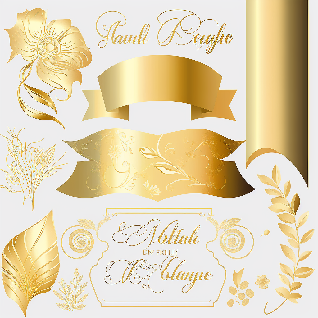 gold banner cliparts