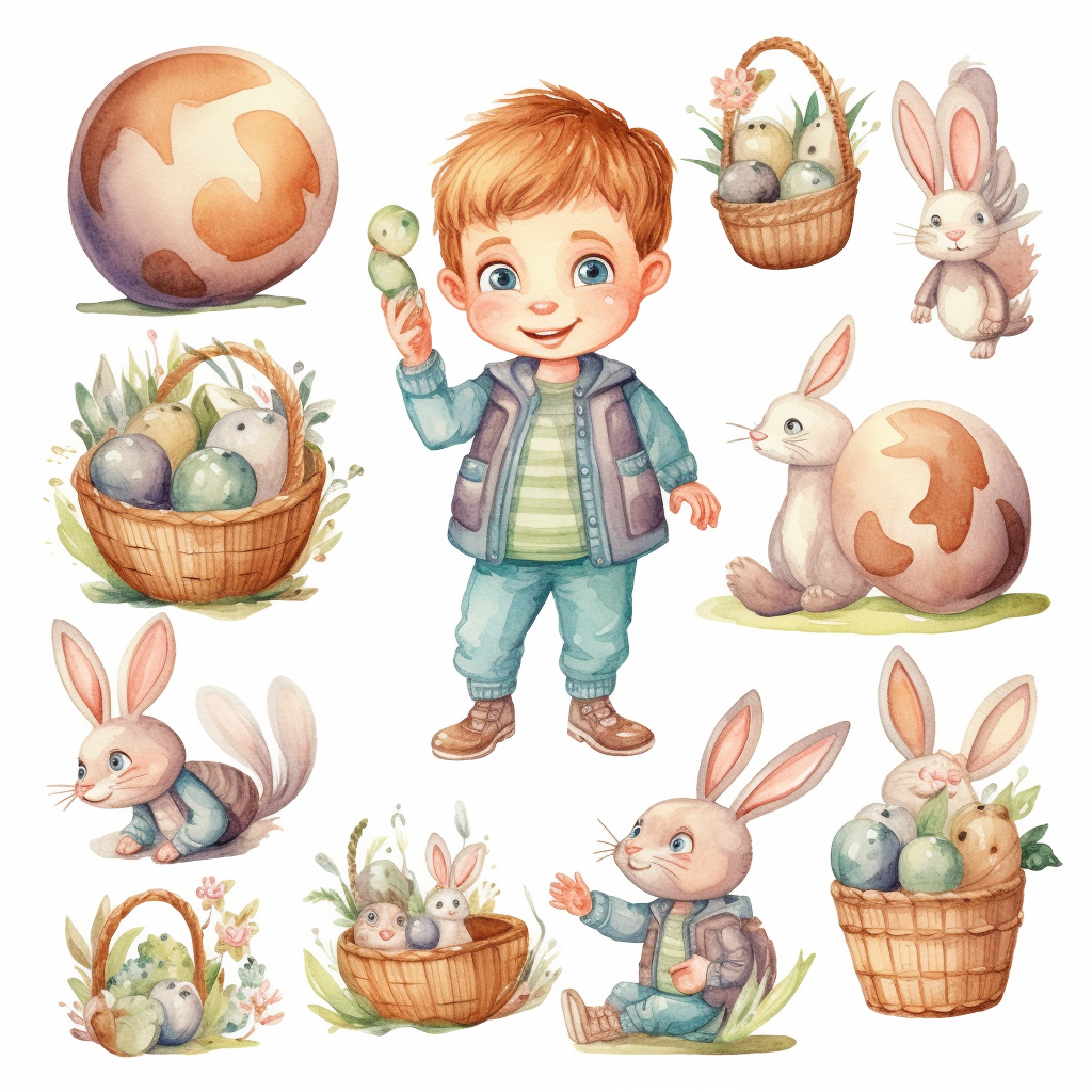 easter basket clipart