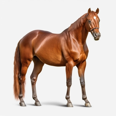 beautiful realistic chestnut thoroughbred horse with four perfect legs and hooves beautiful realistic eyes realistic thoroughbred horse , clip art graphics , PNG image,transparent background ,ultra highly detailed, 18k, sharp focus, bright photo with vibrant colours, digitally enhanced,photographic, enhanced graphics, png format, straight, sharp focus, bright lighting, intricate detailed png image ,high definition,300dpi,graphic clipart,computer graphics