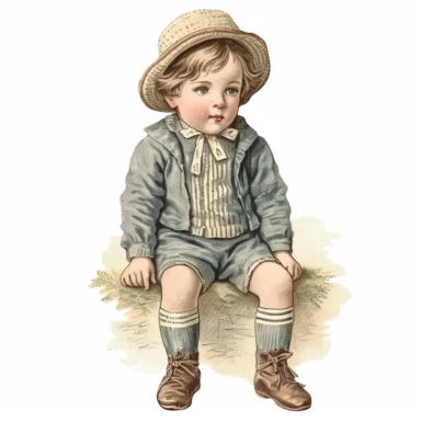 one children jumper for victorian baby boy vintage clipart, latin america boy, muted colors, no humans, no people, no doll, no watermark, no people, white background, high detail