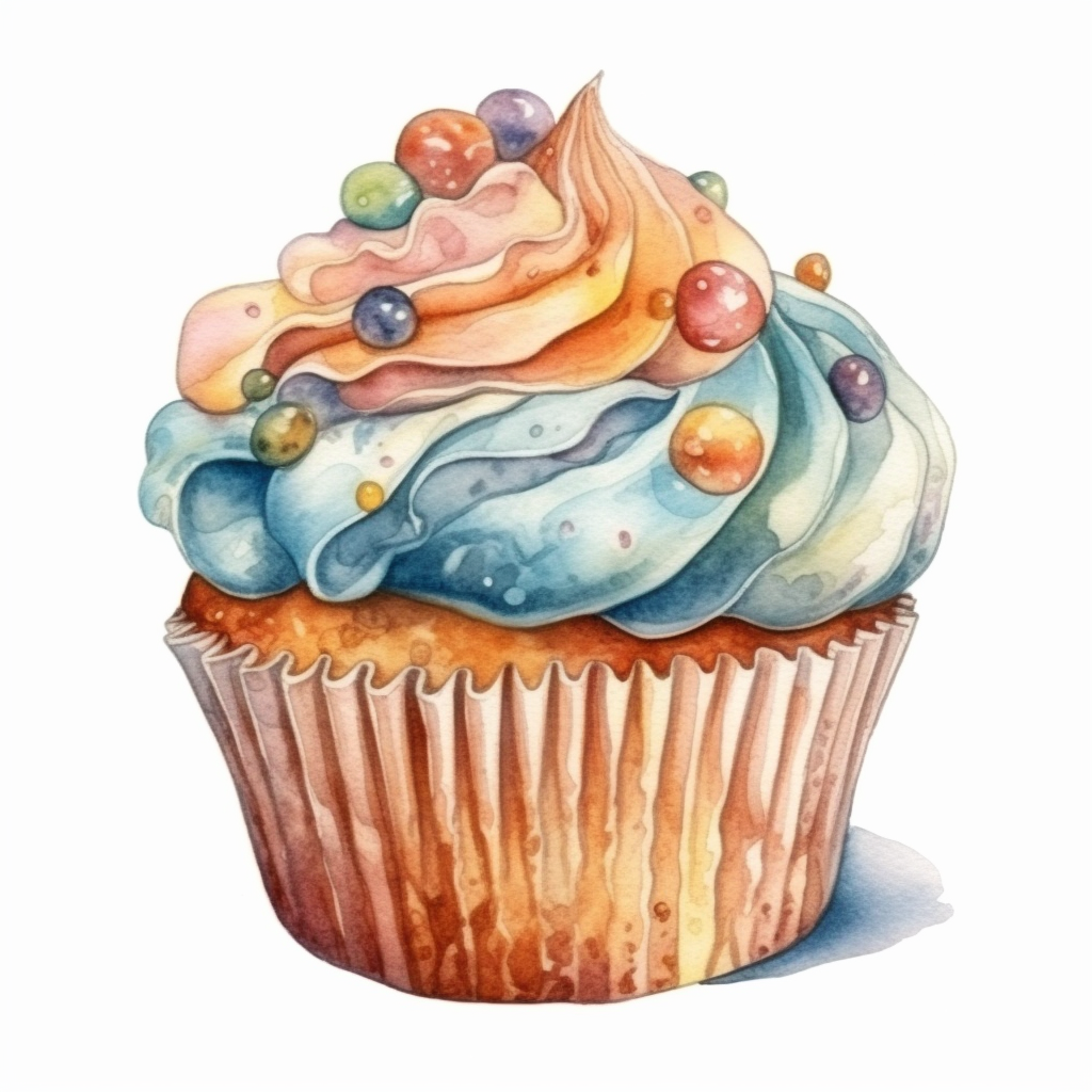 cartoon cupcakes clipart