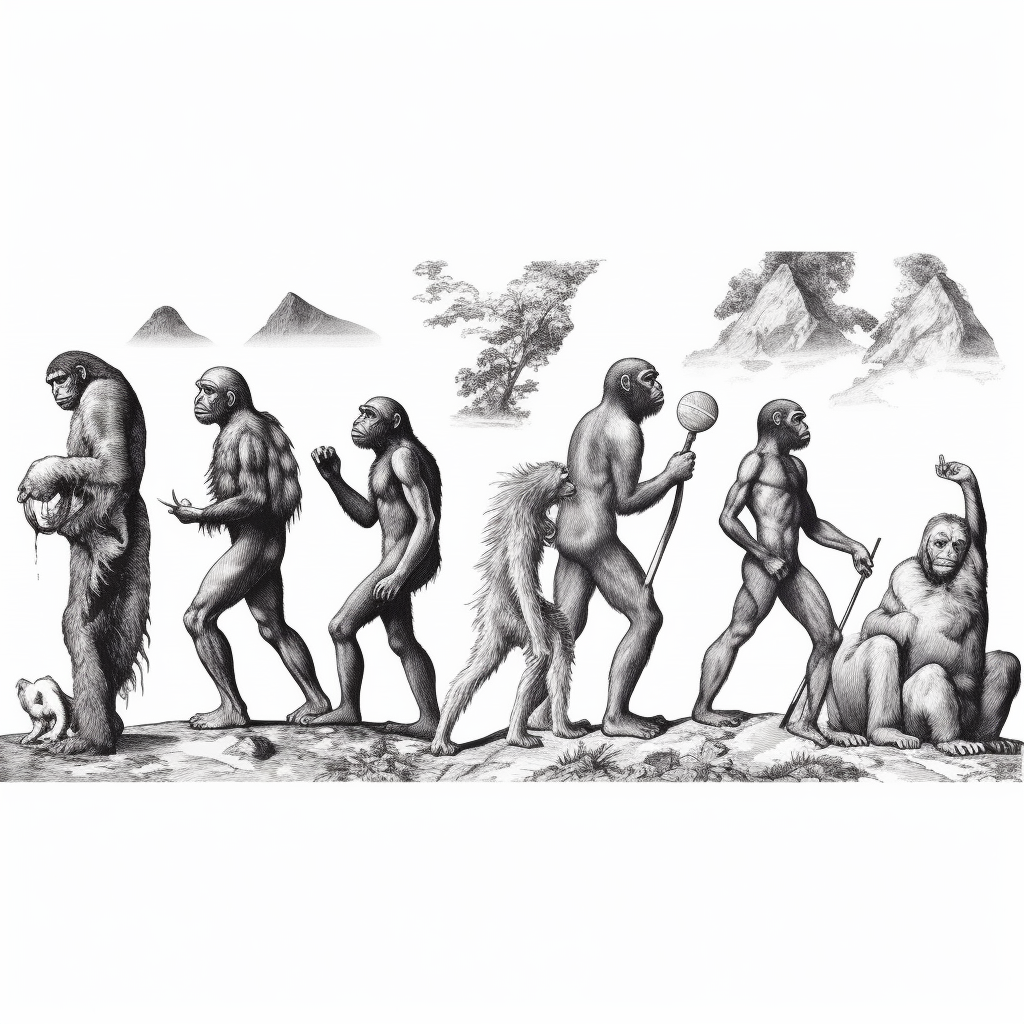 evolution cliparts