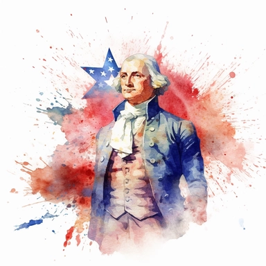 watercolor clipart representing single item people are using for celebration of american independence day, hd