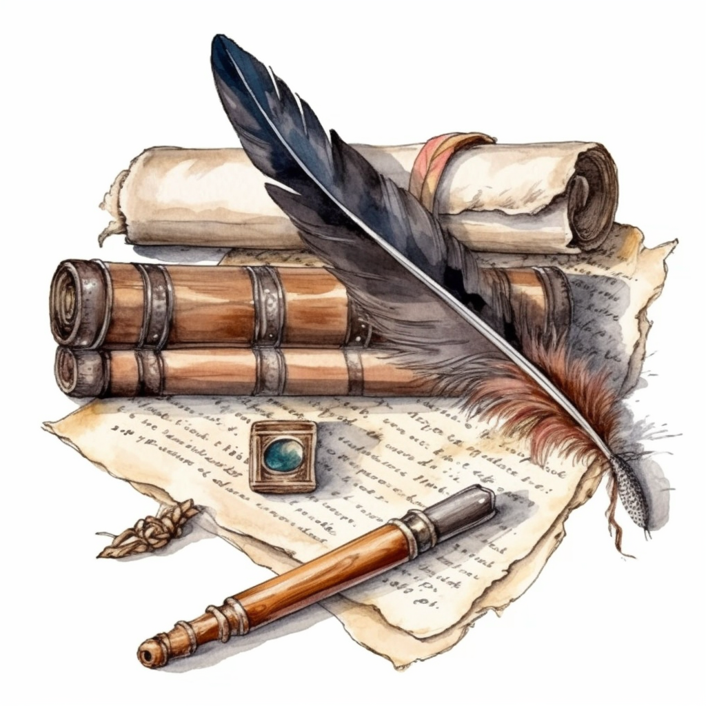 feather pen cliparts