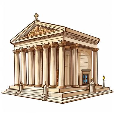 clipart, simple, white background, court