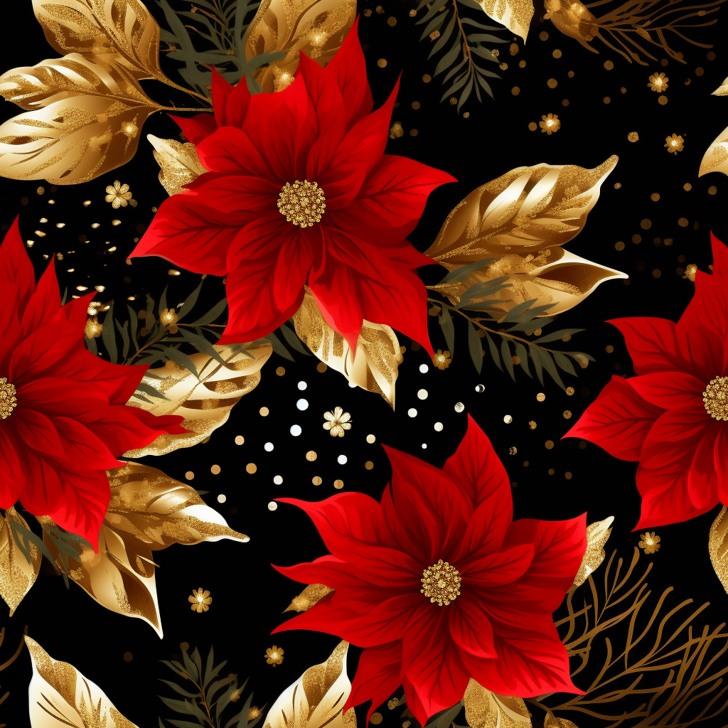 christmas poinsettia clipart