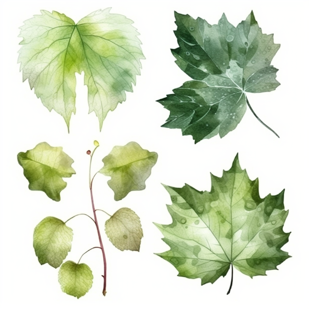 grape leaf cliparts