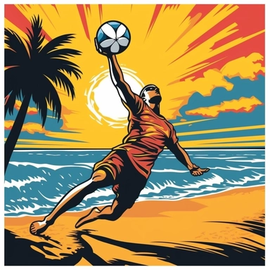 beach volleyball clipart 2:4