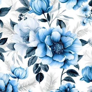 Contemporary collage style floral patterns blue watercolor elegant flowers wedding invitations high quality and elegant clipart of flowers gucci art white background 4