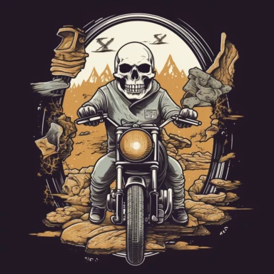 Adventure Exploration Freedom Open road Thrills Discoveries Camaraderie Scenic routes Motorcycle culture Self-discovery skull clipart