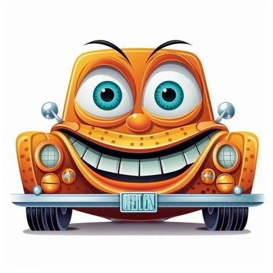 clipart of a cartoon car character