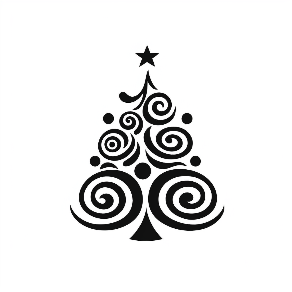 christmas silhouette cliparts