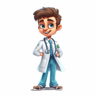 Illutration, white background, PNG clipart doctors' day