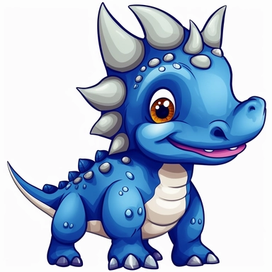 clipart dinosaur Triceratops cartoon