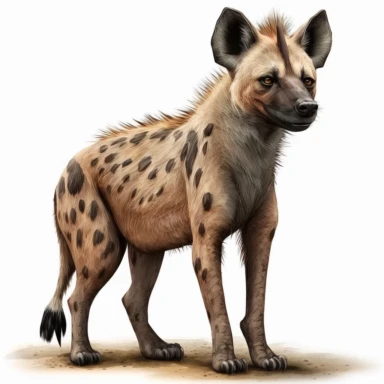 hyena realistic clipart