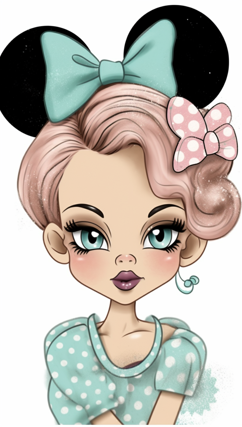 girl mouse cliparts