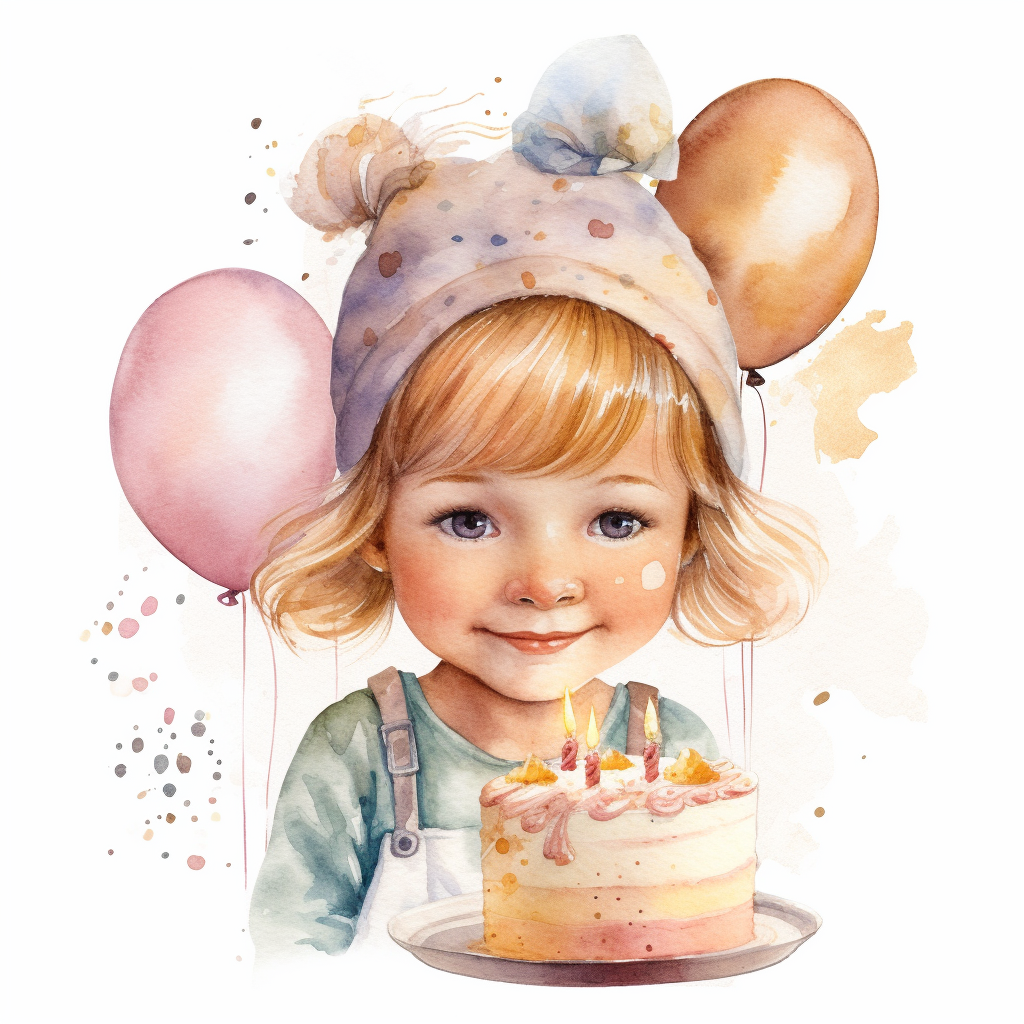 birthday girl clipart