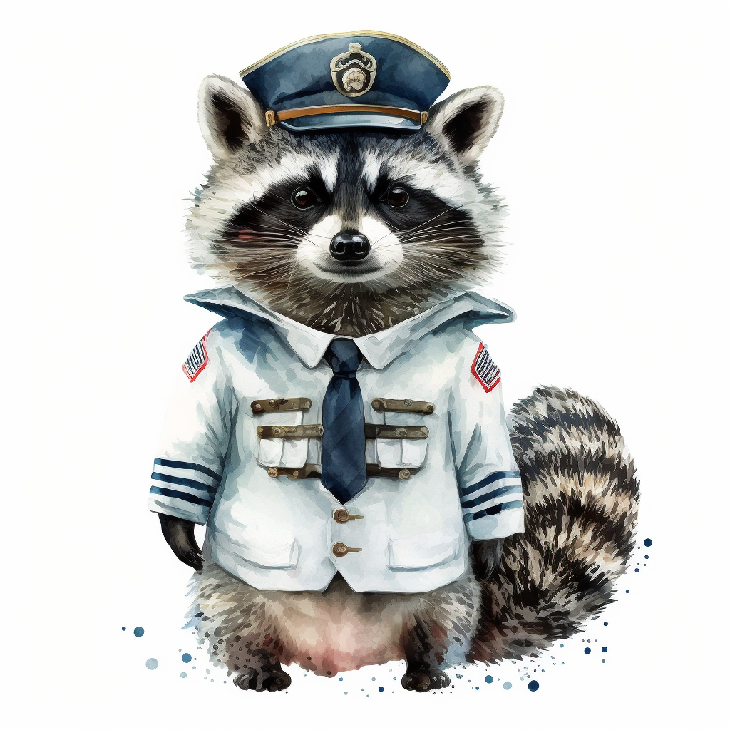 funny raccoon cliparts