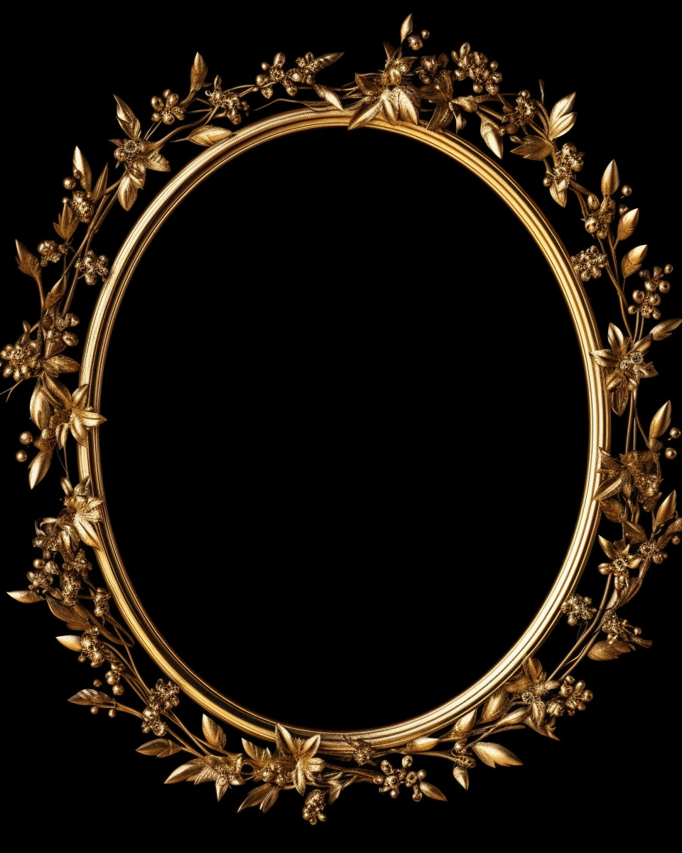 gold oval cliparts