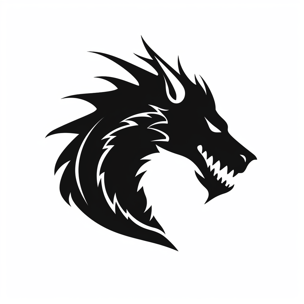 dragon silhouette cliparts