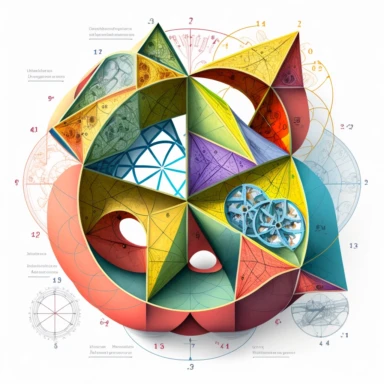 mathematical illustration of multiview geometry, clipart, 8K