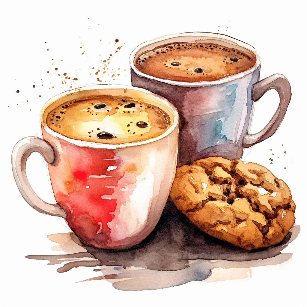 cookie coffee cliparts