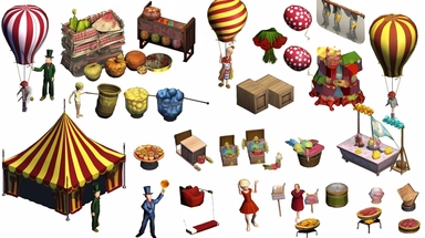 clip art sets for various celebrations and events, including birthdays, weddings, holidays, and parties. Include elements like balloons, cakes, presents, party hats, and festive decorations